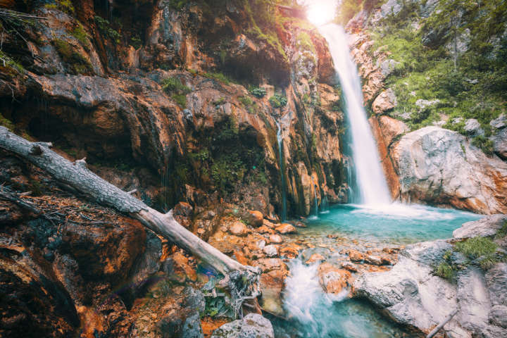 Tscheppaschlucht und Wasserfall in Kärnten